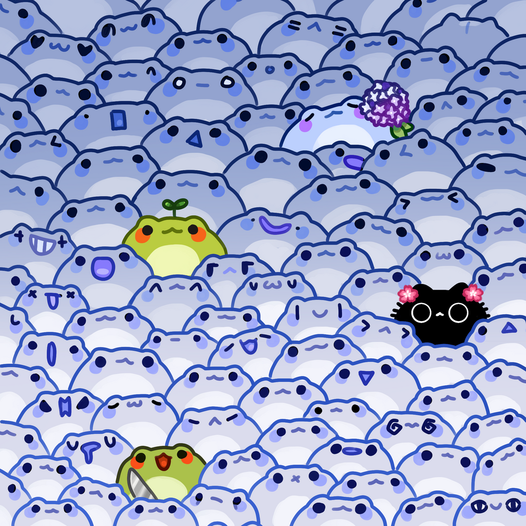 Sea of Frogs Print - PondHQ