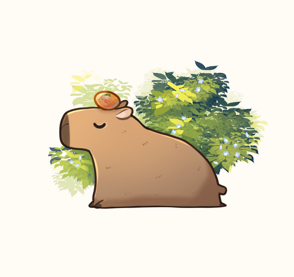 Chillin Capybara Print - PondHQ