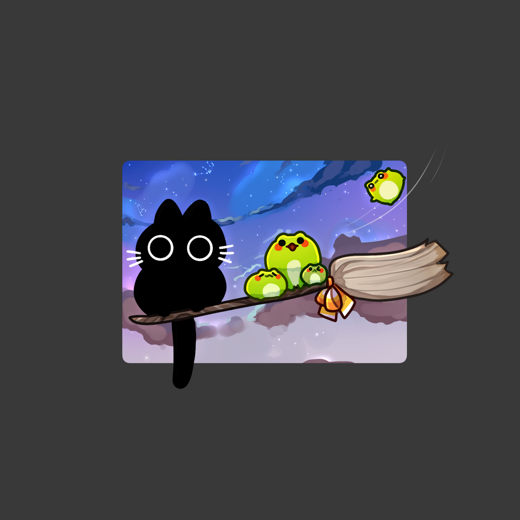 Magic Cat and Friends Print - PondHQ