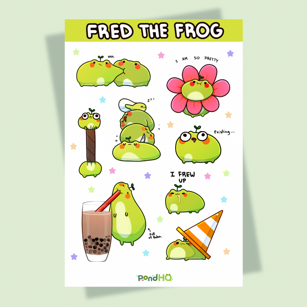 Fred sticker sheet - PondHQ